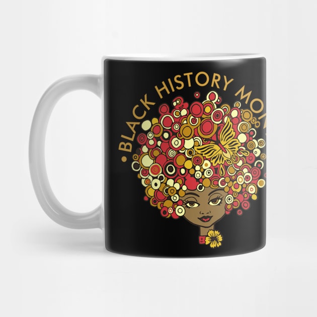 Black History Month, beautiful woman retro by HolidayBug